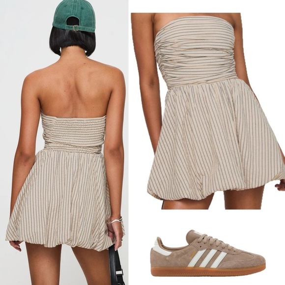 Princess Polly Quinette Strapless Bubble Dress Sz 2 or 34 EU - Picture 2 of 9